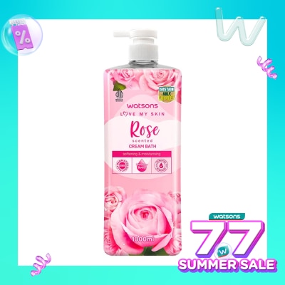 WATSONS Watsons Rose Scented Cream Bath 1000ml