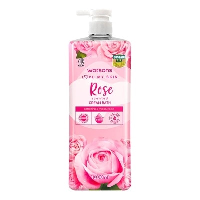 WATSONS Watsons Rose Scented Cream Bath 1000ml