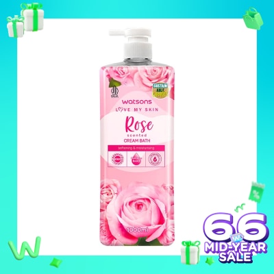 WATSONS Watsons Rose Scented Cream Bath 1000ml