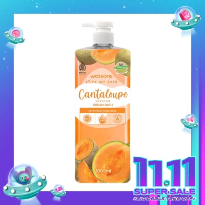 WATSONS Watsons Cantaloupe Scented Cream Bath 1000ml