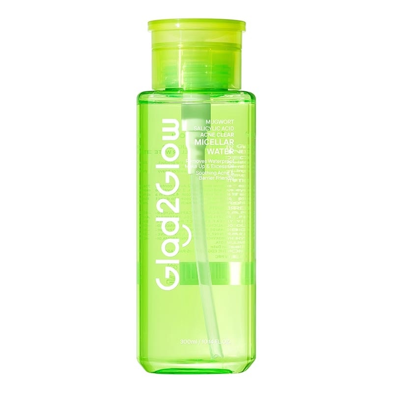 Glad2Glow Mugwort Salicylic Acid Acne Clear Micellar Water 300ml