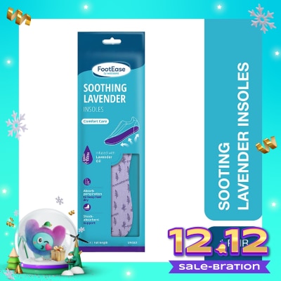 FOOTEASE BY WS Footease by Watsons Soothing Lavender Insoles 1 Pair