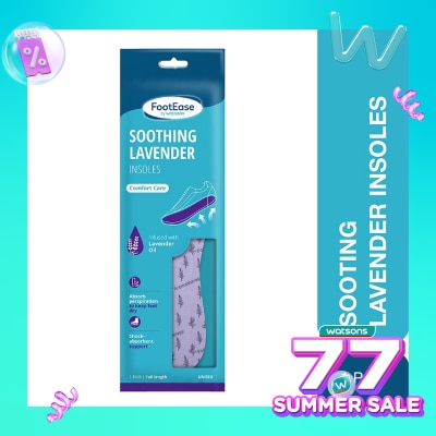 FOOTEASE BY WS Footease by Watsons Soothing Lavender Insoles 1 Pair