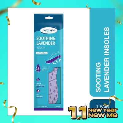 FOOTEASE BY WS Footease by Watsons Soothing Lavender Insoles 1 Pair