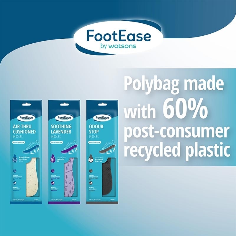 Footease by Watsons Air-Thru Cushioned Insoles 1 Pair