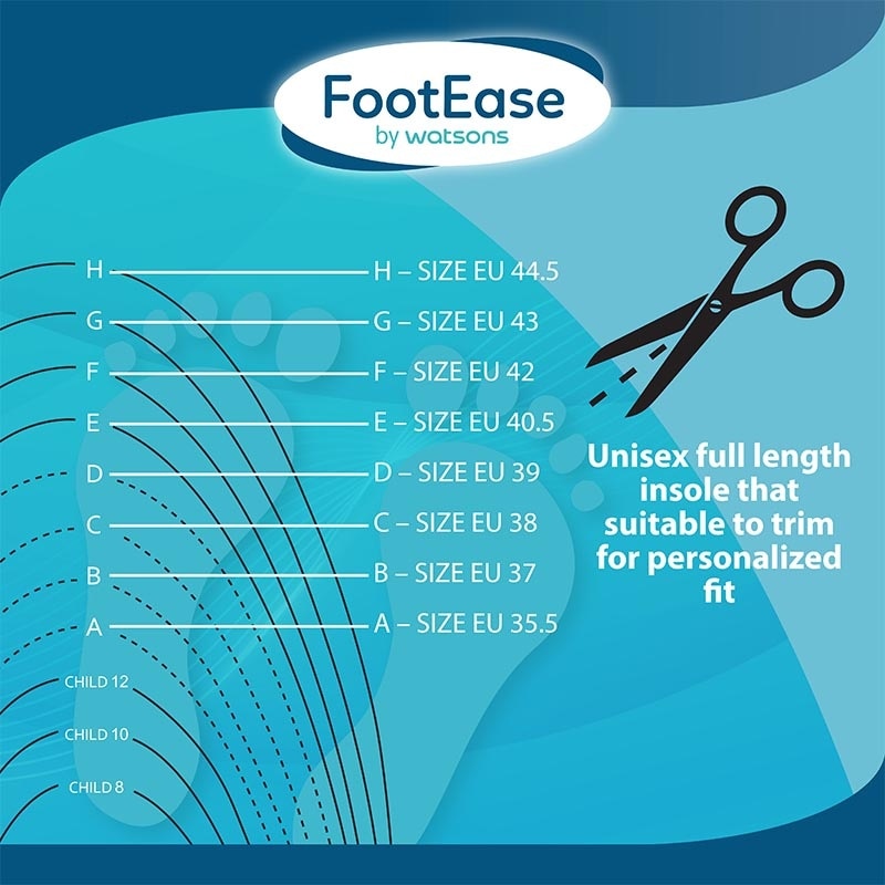 Footease by Watsons Air-Thru Cushioned Insoles 1 Pair