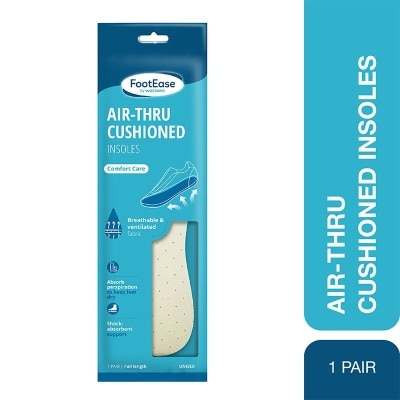 FOOTEASE BY WS Footease by Watsons Air-Thru Cushioned Insoles 1 Pair