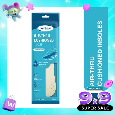 FOOTEASE BY WS - Footease by Watsons Air-Thru Cushioned Insoles 1 Pair image