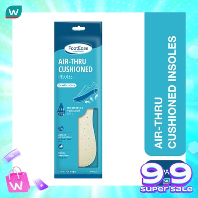 FOOTEASE BY WS Footease by Watsons Air-Thru Cushioned Insoles 1 Pair