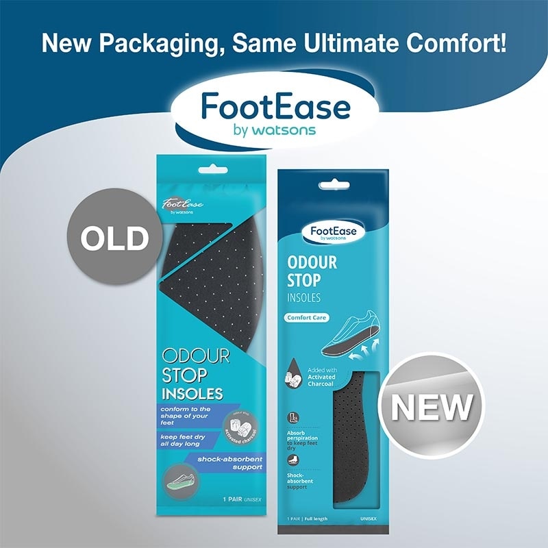 Footease by Watsons Odour Stop Insoles 1 Pair