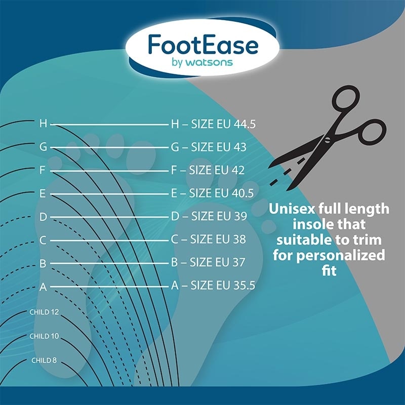 Footease by Watsons Odour Stop Insoles 1 Pair