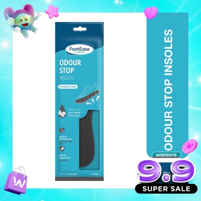 FOOTEASE BY WS - Footease by Watsons Odour Stop Insoles 1 Pair image