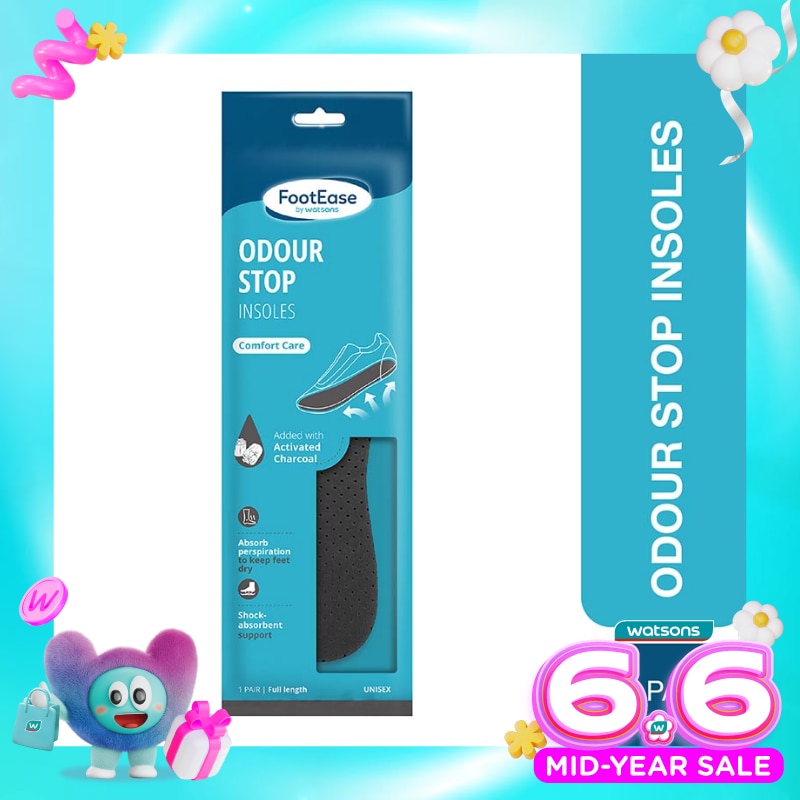 Footease by Watsons Odour Stop Insoles 1 Pair