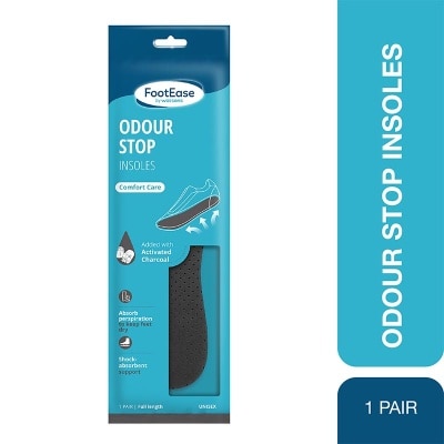FOOTEASE BY WS Footease by Watsons Odour Stop Insoles 1 Pair