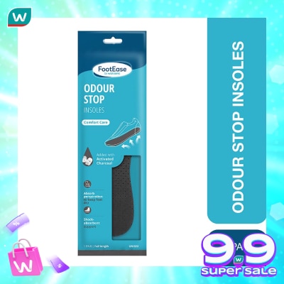 FOOTEASE BY WS Footease by Watsons Odour Stop Insoles 1 Pair