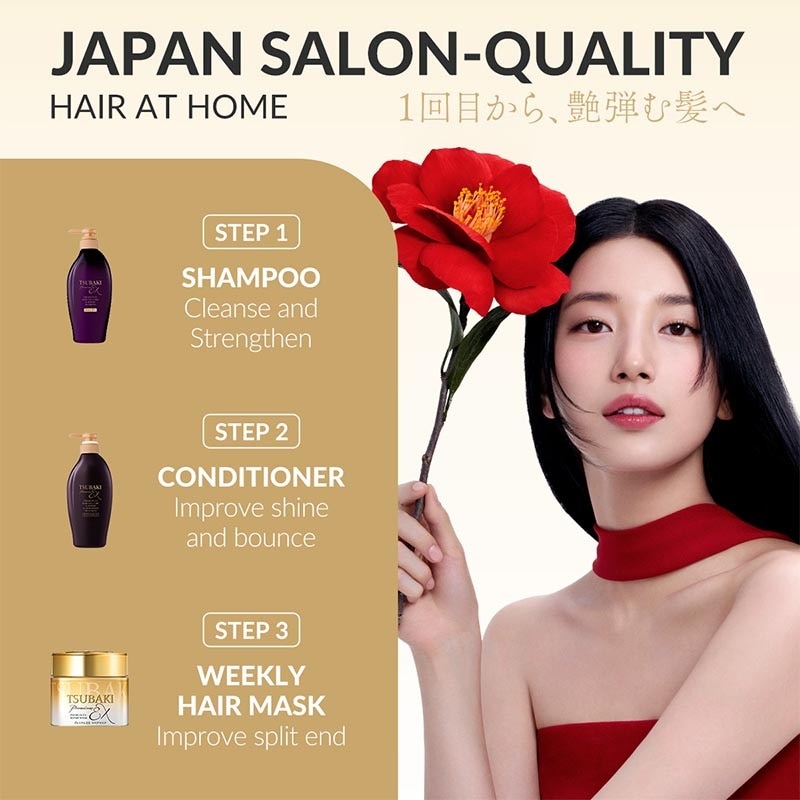 Tsubaki Premium Ex Hair Fall Care & Repair Conditioner 450ml image