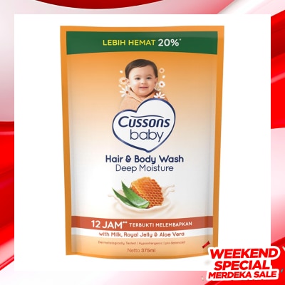 CUSSONS Cussons Baby Hair & Body Wash Deep Moisture Refill 375ml