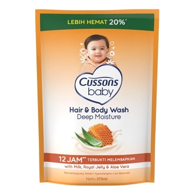 CUSSONS Cussons Baby Hair & Body Wash Deep Moisture Refill 375ml