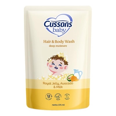 CUSSONS, Cussons Baby Hair & Body Wash Deep Moisture Refill 375ml ...