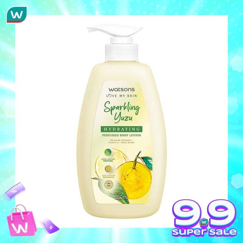 Watsons Sparkling Yuzu Hydrating Perfume Body Lotion 550ml