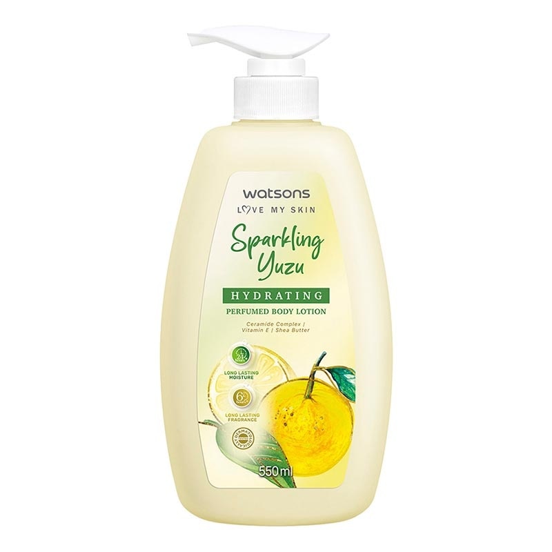 Watsons Sparkling Yuzu Hydrating Perfume Body Lotion 550ml