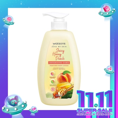 WATSONS Watsons Juicy Honey Peach Intensive Care Perfurmed Body Lotion 550ml