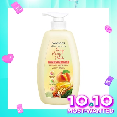 WATSONS Watsons Juicy Honey Peach Intensive Care Perfurmed Body Lotion 550ml