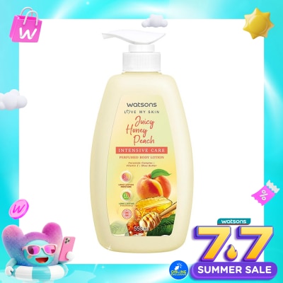 WATSONS COLLECTION - Watsons Juicy Honey Peach Intensive Care Perfurmed Body Lotion 550ml
