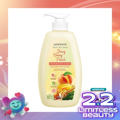WATSONS Watsons Juicy Honey Peach Intensive Care Perfurmed Body Lotion 550ml