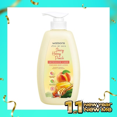 WATSONS Watsons Juicy Honey Peach Intensive Care Perfurmed Body Lotion 550ml