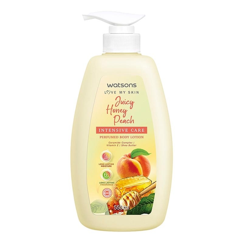Watsons Juicy Honey Peach Intensive Care Perfurmed Body Lotion 550ml