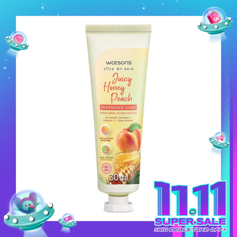 Watsons Juicy Honey Peach Intensive Care Perfurmed Hand Lotion 30ml