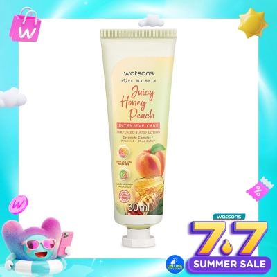 WATSONS COLLECTION - Watsons Juicy Honey Peach Intensive Care Perfurmed Hand Lotion 30ml