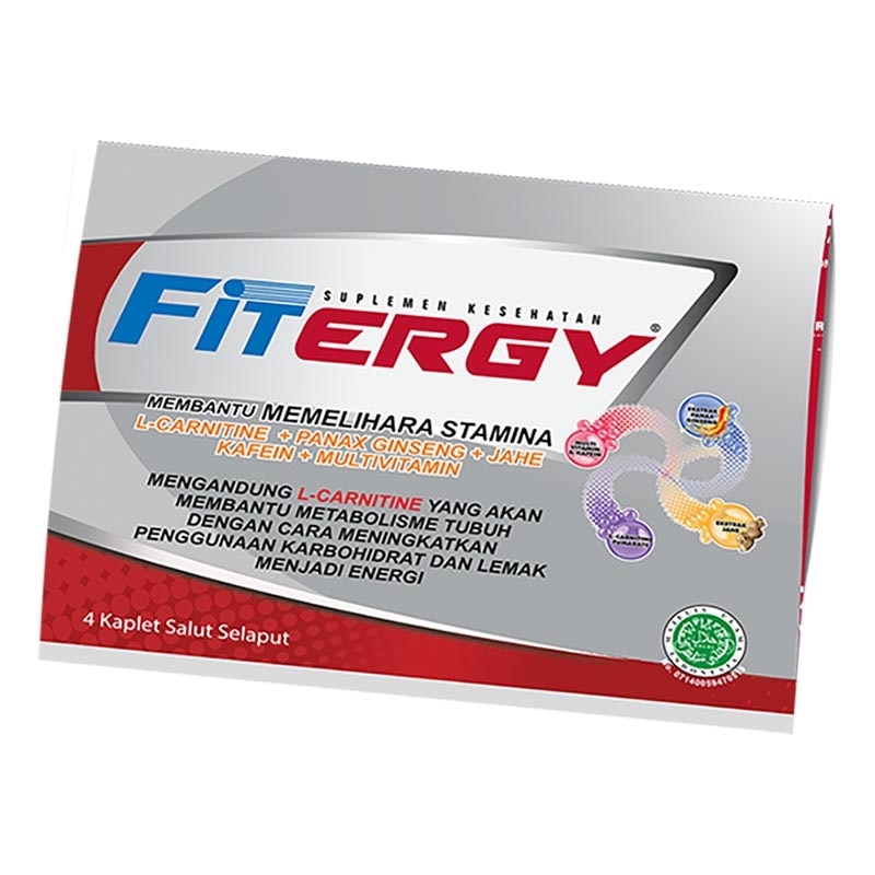 Multivitamin Suplemen Penambah Stamina Kaplet 4'S (Strip)