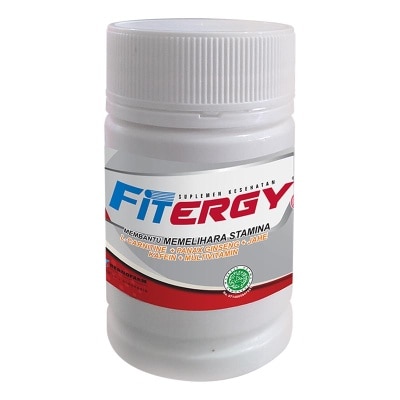 FITERGY Multivitamin Suplemen Penambah Stamina Kaplet 30'S (Botol)