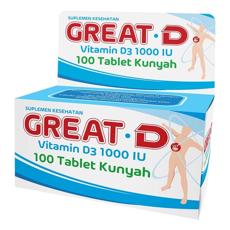 Vitamin D3 1000 IU Tablet 100'S (Botol)