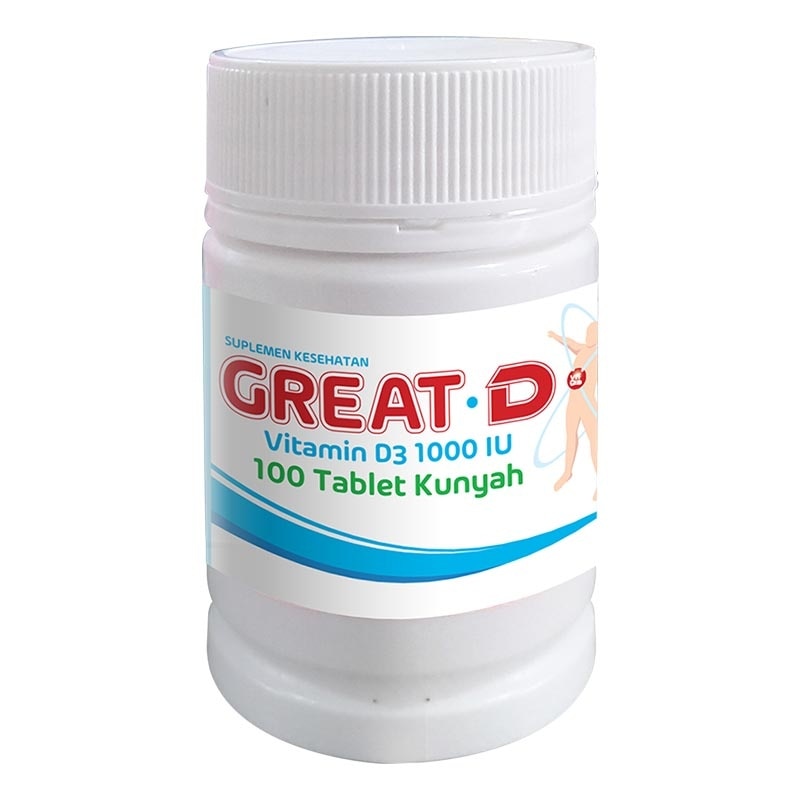 Vitamin D3 1000 IU Tablet 100'S (Botol)