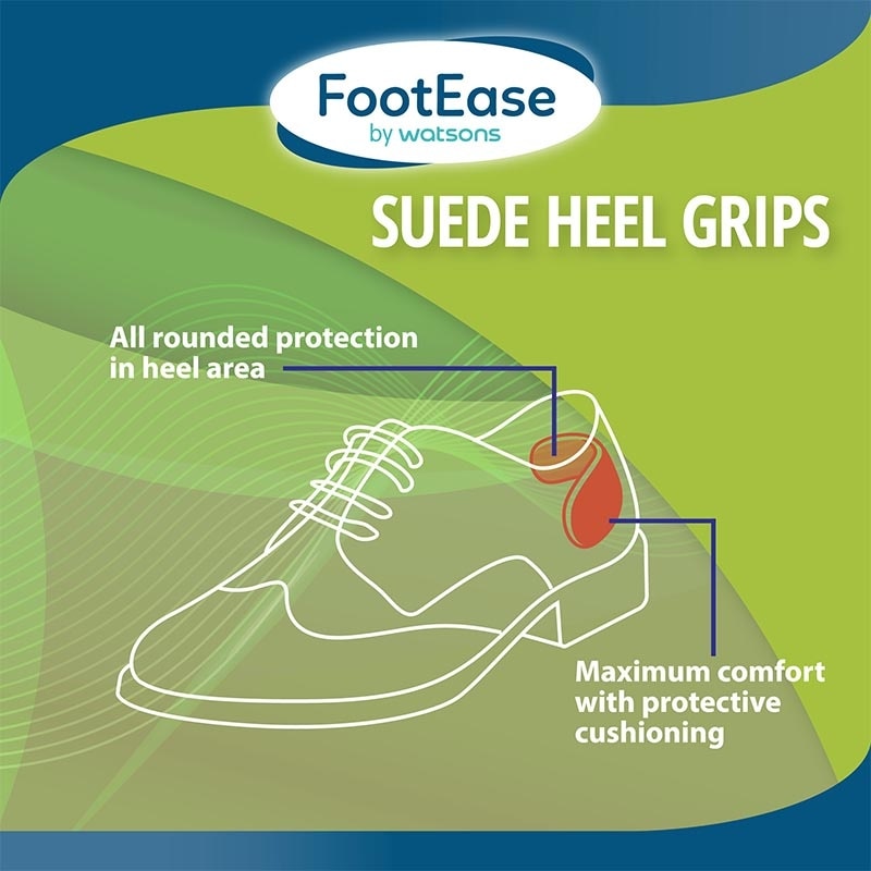 Footease by Watsons Suede Heel Grip 1 Pair