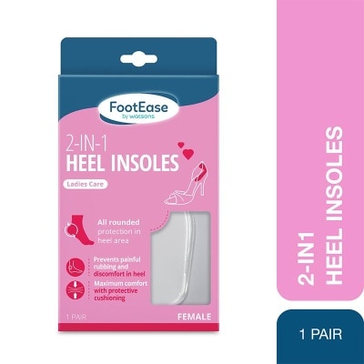 FOOTEASE BY WS Footease by Watsons 2-In-1 Heel Insoles 1 Pair