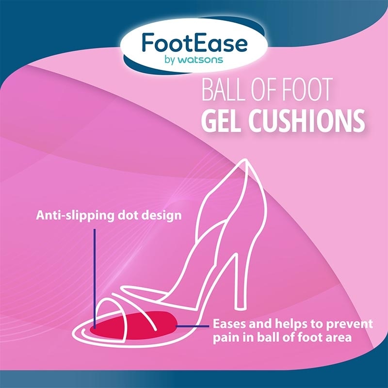 Footease by Watsons Ball Foot Gel Cushions 1 Pair