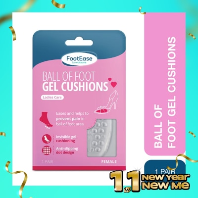 FOOTEASE BY WS Footease by Watsons Ball Foot Gel Cushions 1 Pair