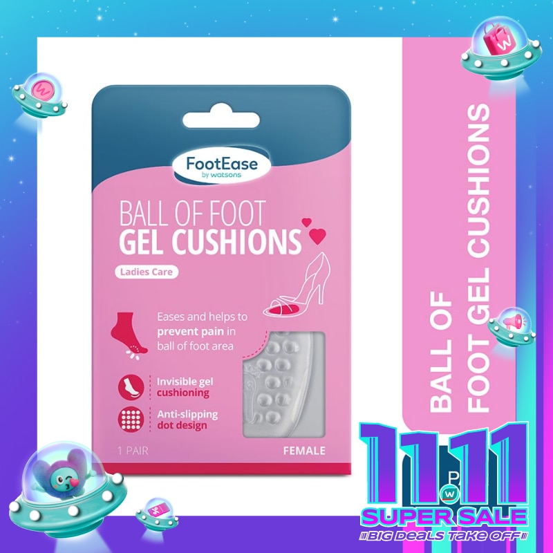 Footease by Watsons Ball Foot Gel Cushions 1 Pair