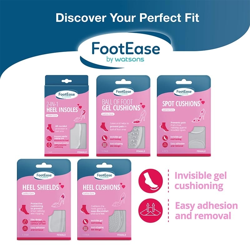 Footease by Watsons Heel Shields 1 Pair