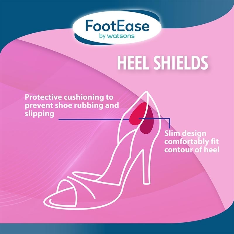 Footease by Watsons Heel Shields 1 Pair