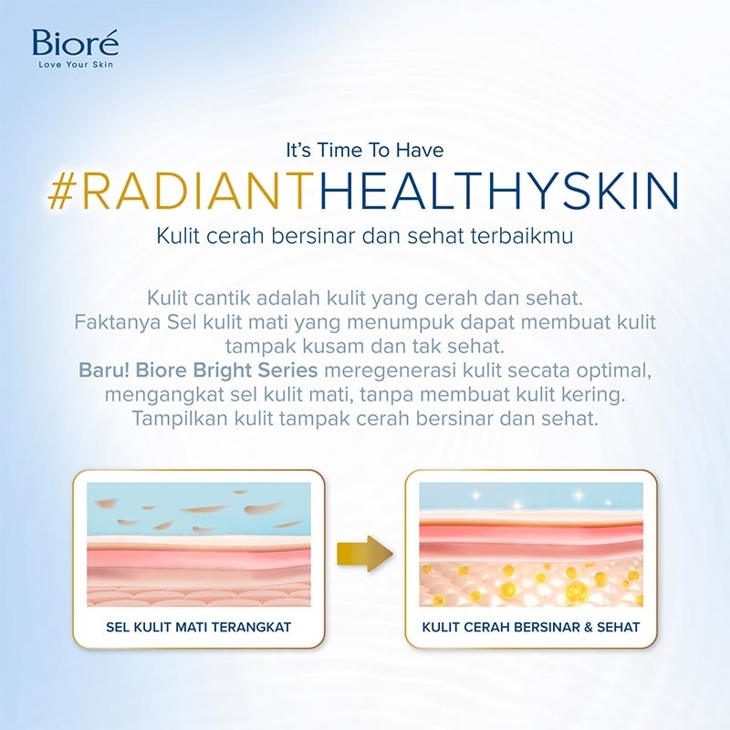 Bright Body Foam Sabun Mandi Cair White Scrub Pouch 750ml