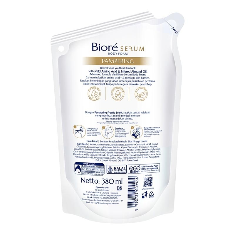 Serum Sabun Mandi Cair Pampering Pouch 380ml