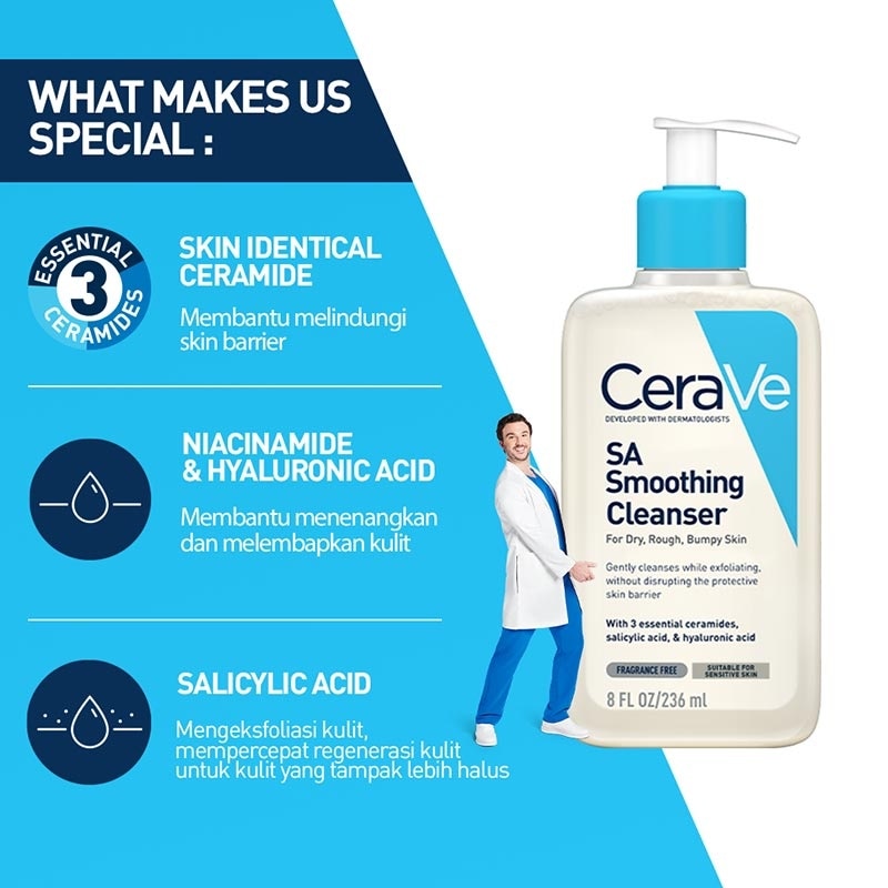 Cerave SA Smoothing Cleanser 236ml