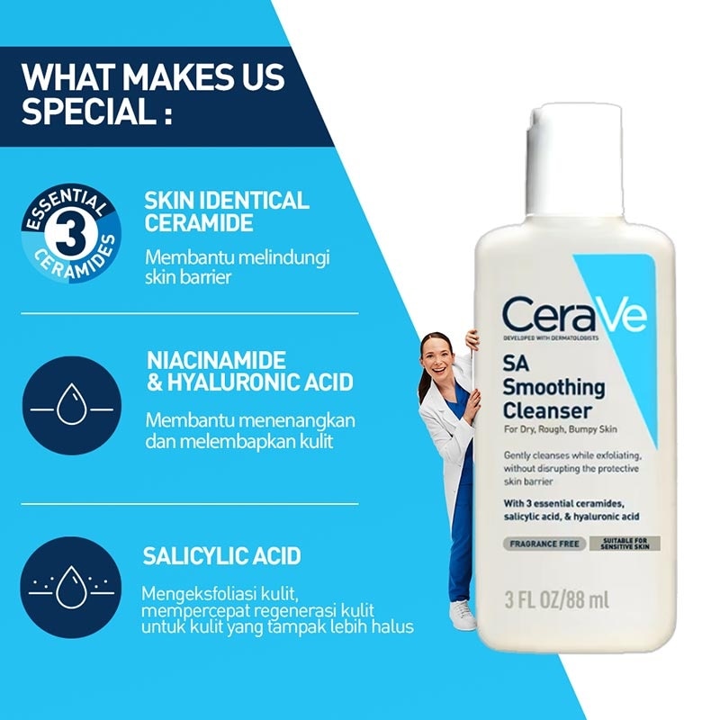 Cerave SA Smoothing Cleanser 88ml