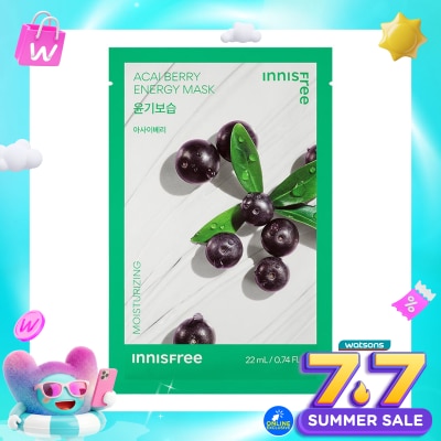 INNISFREE - Innisfree Acai Berry Energy Mask 22ml