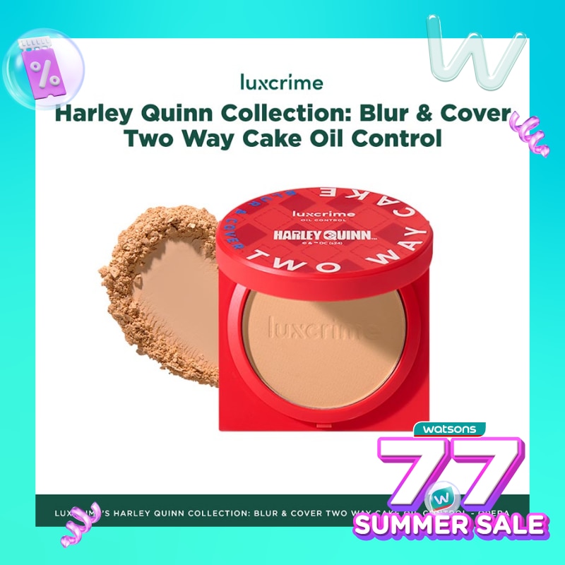 Luxcrime Harley Quinn Two Way Cake Oil Control Opera 8.5g